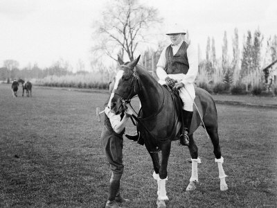Уинстон Черчилль - готов к игре в поло. 1920 год