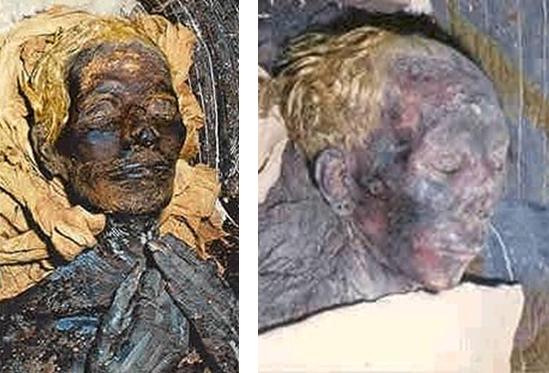 Йуиа (Вий), египетский дворянин, 1400 до н.э., отец Тийи, жены фараона Аменхотепа III. Его северные черты лица и светлые волосы хорошо сохранились. Его светловолосая жена, Туиа, прабабушка Тутанхамона