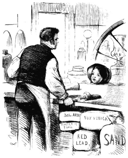 Карикатура на пищевые добавки. Журнал «Панч», 1858 Карикатура на пищевые добавки. Журнал «Панч», 1858