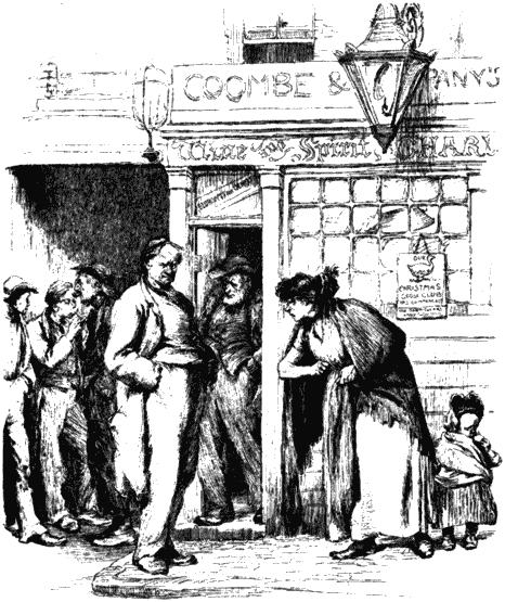 Сцена у кабака. Рисунок из &laquo;Английского иллюстрированного журнала&raquo;. 1887