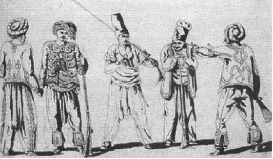 Иррегулярная молдавская пехота, середина XIX века Иррегулярная молдавская пехота, середина XIX века