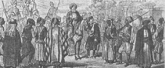 Воззвание муллы к населению (с английской гравюры на дереве, по рисунку с натуры) Воззвание муллы к населению (с английской гравюры на дереве, по рисунку с натуры)