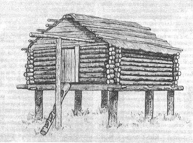 Амбар на сваях (камчадалы), с. Малка, 1967 г. Фото Н.К. Стариковой. Амбар на сваях (камчадалы), с. Малка, 1967 г. Фото Н.К. Стариковой.