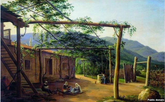 Никанор Чернецов. Татарский домик в Крыму Никанор Чернецов. Татарский домик в Крыму