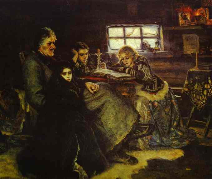 В.И. Суриков. Меншиков в Берёзове. 1883. В.И. Суриков. Меншиков в Берёзове. 1883.