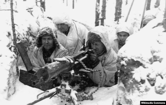 Финские пулеметчики во время Финские пулеметчики во время