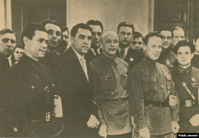 В зале заседаний XVIII съезда ВКП(б). Москва. Март 1939 г.