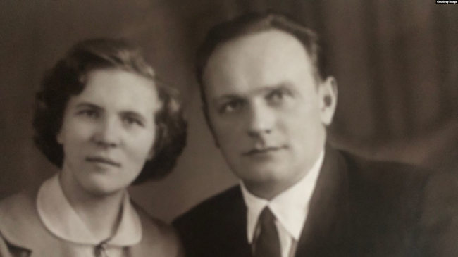 Людмила Веселова (Васильева) с мужем Георгием